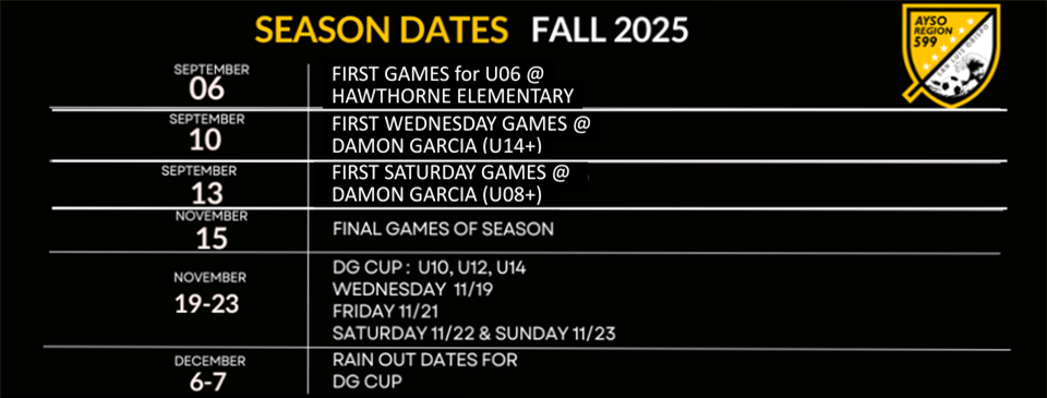 FALL DATES